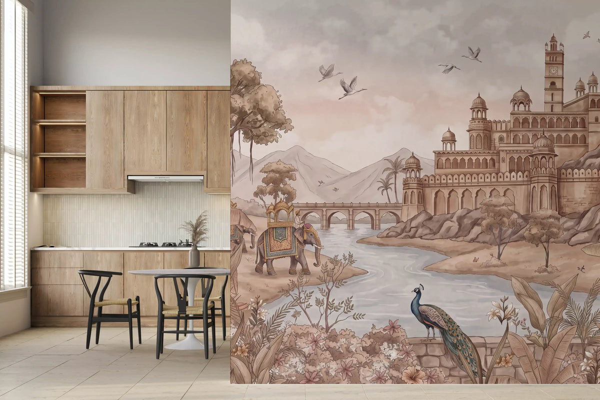 Rajputana River Palace Wall Mural