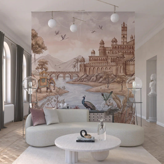 Rajputana River Palace Wall Mural