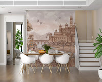 Rajputana River Palace Wall Mural