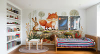 Forest Friends Autumnal Woodland Gathering Wall Mural