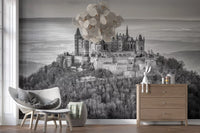 Hohenzollern Fortress Silhouette Wall Mural