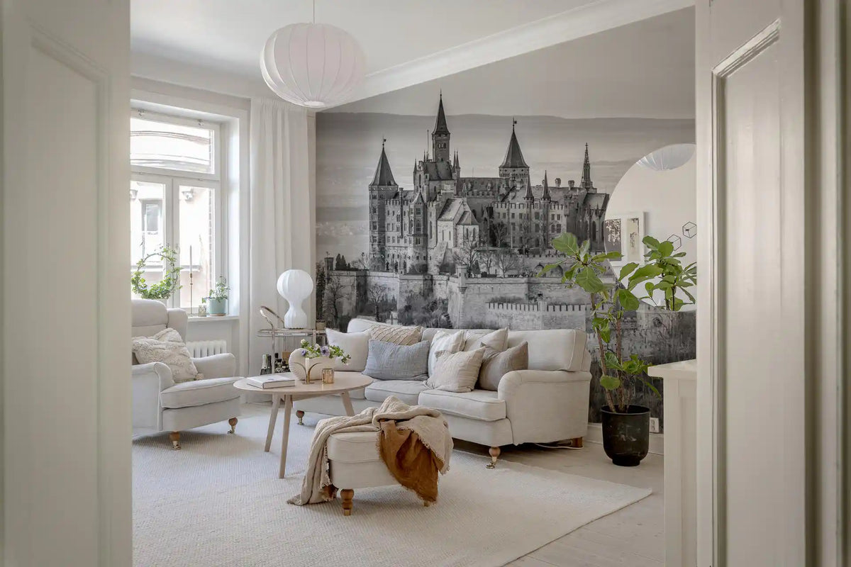 Hohenzollern Fortress Silhouette Wall Mural