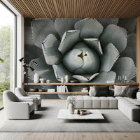 Desert Succulent Symmetry Wall Mural