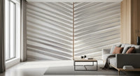 Symmetrical Frond Line Art Wall Mural