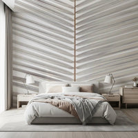Symmetrical Frond Line Art Wall Mural