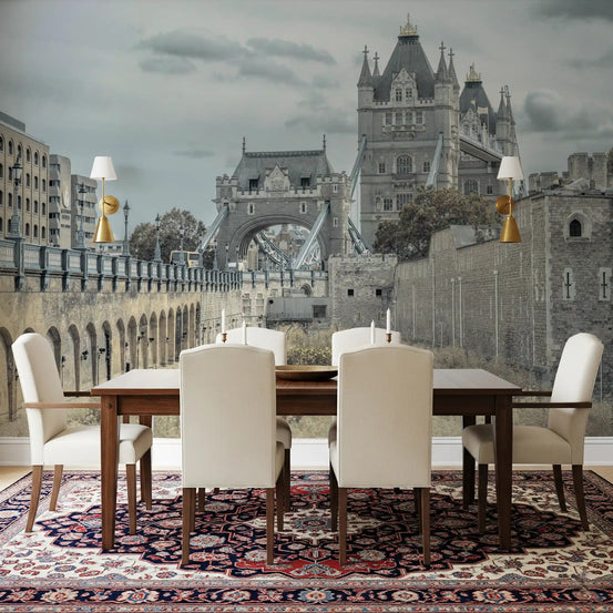 Gothic Stone Bridge Heritage View Wall Mural