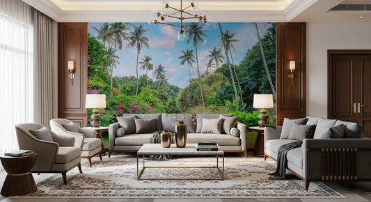 Sun-Drenched Garden Trail Wall Mural