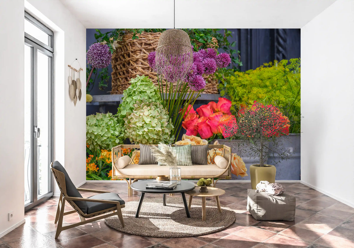 Seasonal Garden Bloom Collection Wall Mural