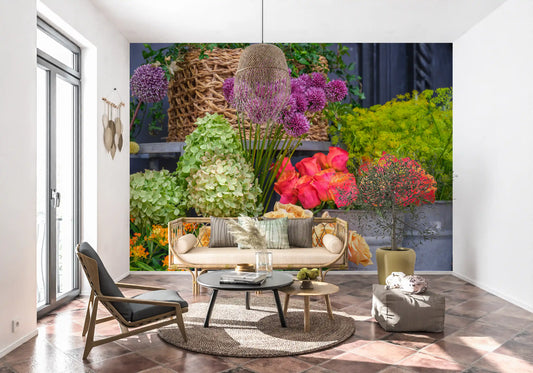 Seasonal Garden Bloom Collection Wall Mural