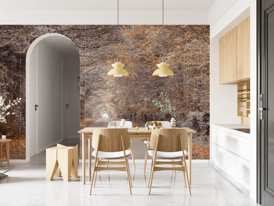 Rustic Country Road View Wall Mural