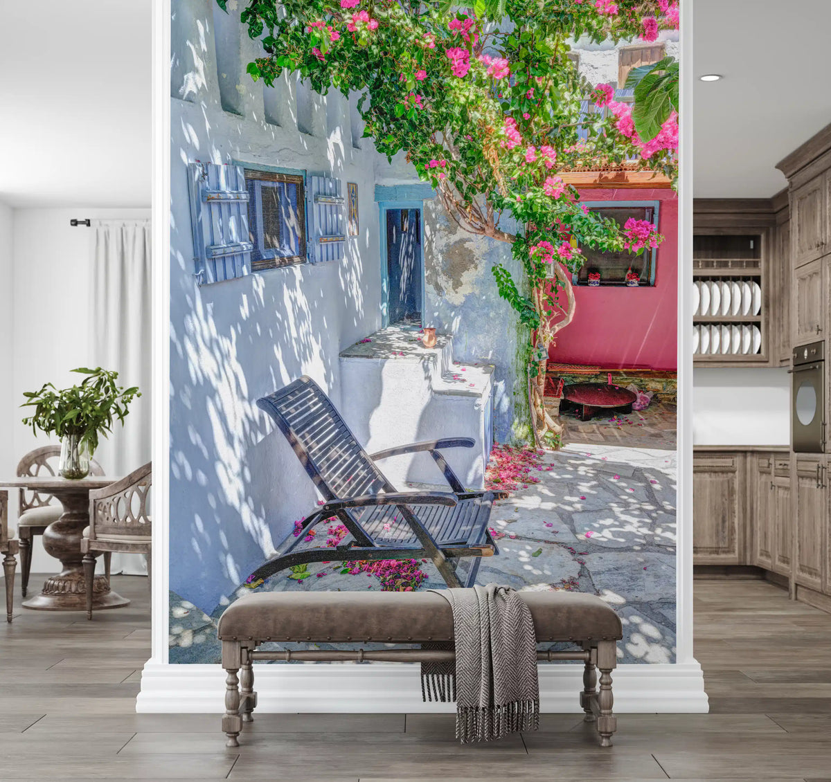 Mediterranean Courtyard Retreat Wall Mural
