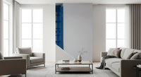 Minimalist Mediterranean Plaster and Shutter Wall Mural