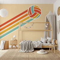 Retro Volleyball  Wall Mural