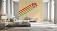 Retro Volleyball  Wall Mural
