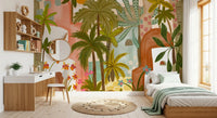Mediterranean Palm Oasis Wall Mural