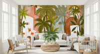 Mediterranean Palm Oasis Wall Mural
