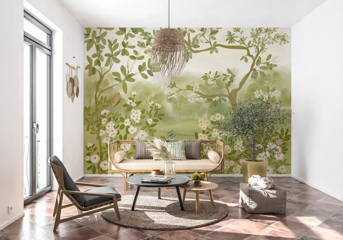 Dreamy Meadow Floral Mural Wall Mural