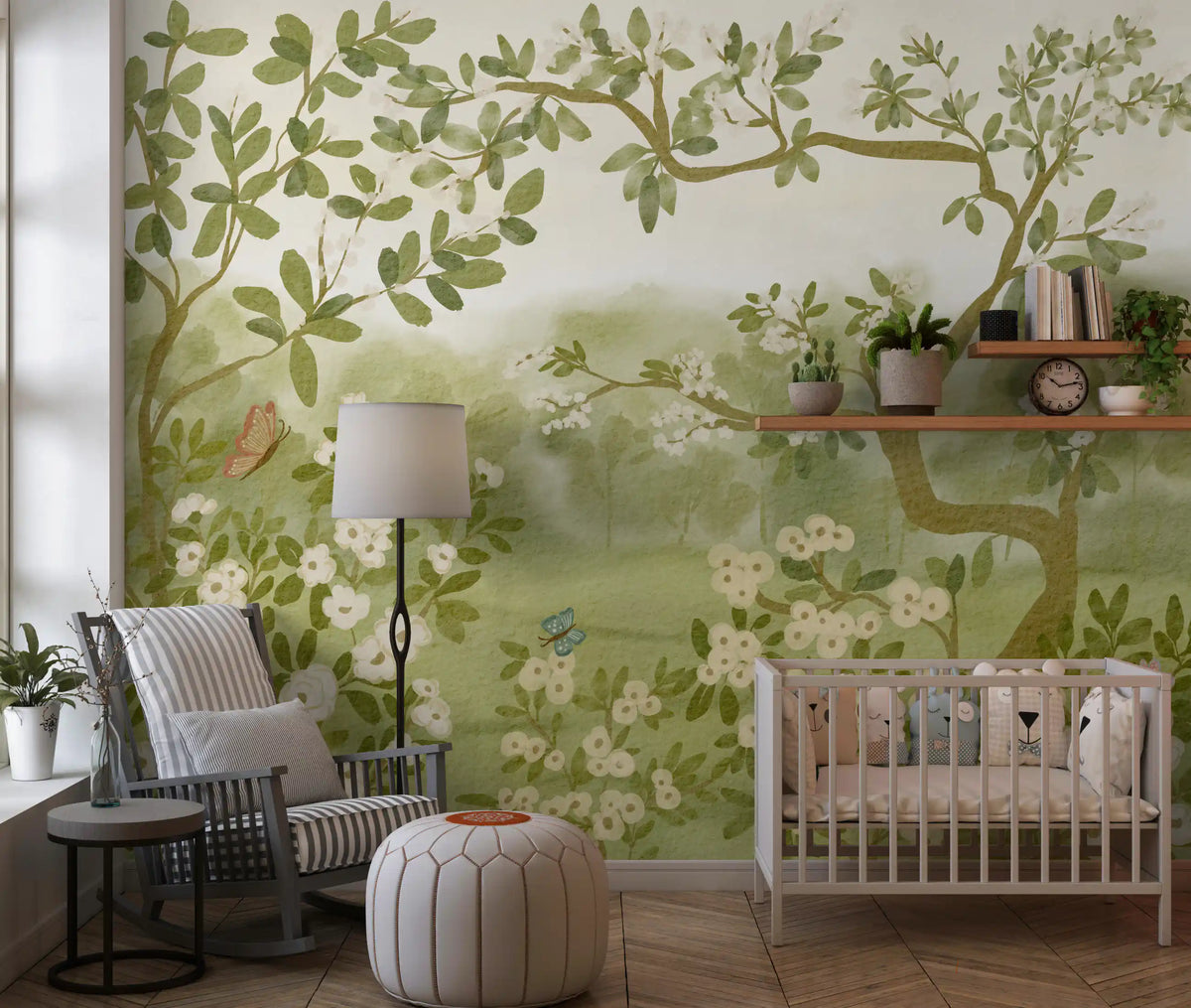 Dreamy Meadow Floral Mural Wall Mural
