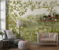 Dreamy Meadow Floral Mural Wall Mural