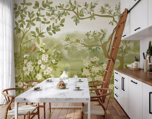Dreamy Meadow Floral Mural Wall Mural