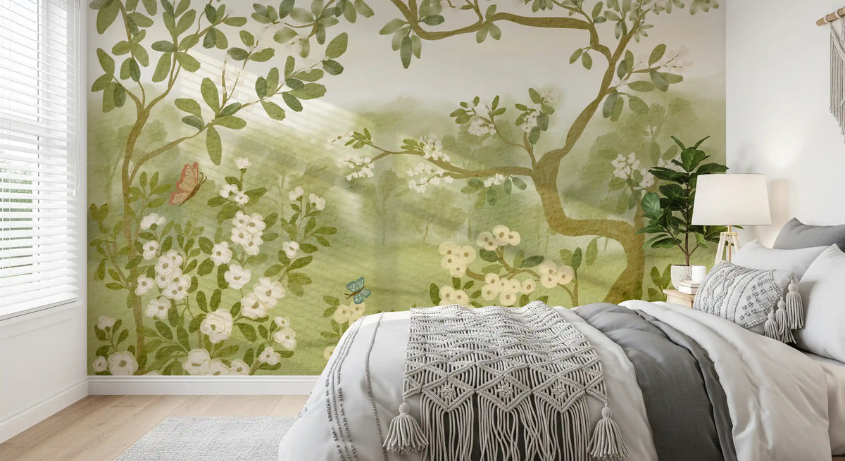 Dreamy Meadow Floral Mural Wall Mural