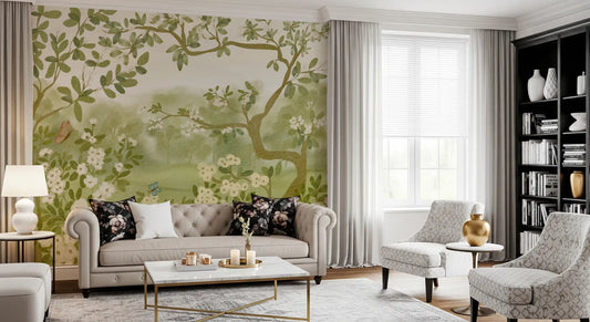 Dreamy Meadow Floral Mural Wall Mural