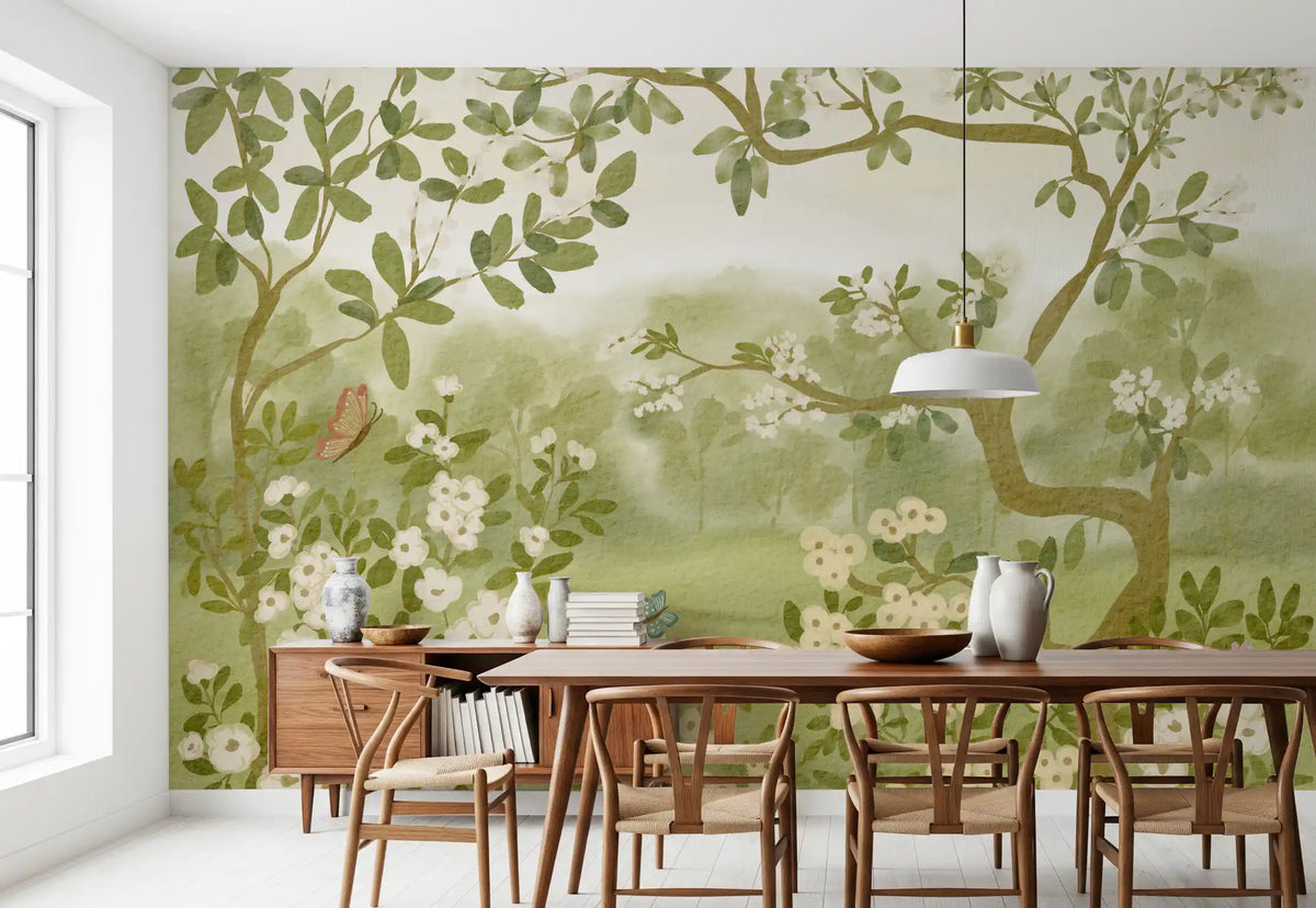 Dreamy Meadow Floral Mural Wall Mural