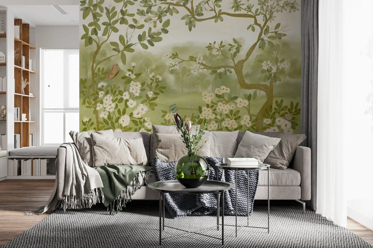 Dreamy Meadow Floral Mural Wall Mural