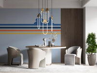 Minimalist Night Forest Horizon Wall Mural