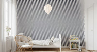 Slanted Linear Monochrome Pattern Wall Mural