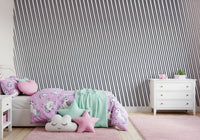 Slanted Linear Monochrome Pattern Wall Mural