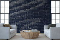 Slate Triangulated Abstract Texture Wall Mural