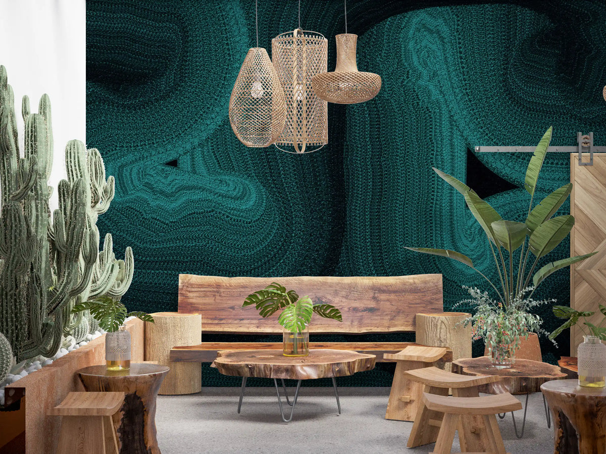 Deep Ocean Swirls Wall Mural