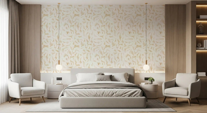 Abstract Organic Sandstone Shapes Wallpaper⁠