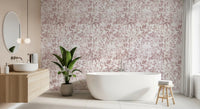 Blush Botanical Meadow Sketch Wallpaper⁠