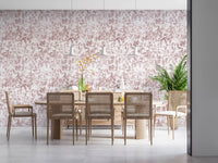 Blush Botanical Meadow Sketch Wallpaper⁠