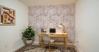 Blush Botanical Meadow Sketch Wallpaper⁠
