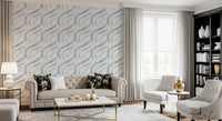 Indigo Wave Botanical Arches Wallpaper⁠