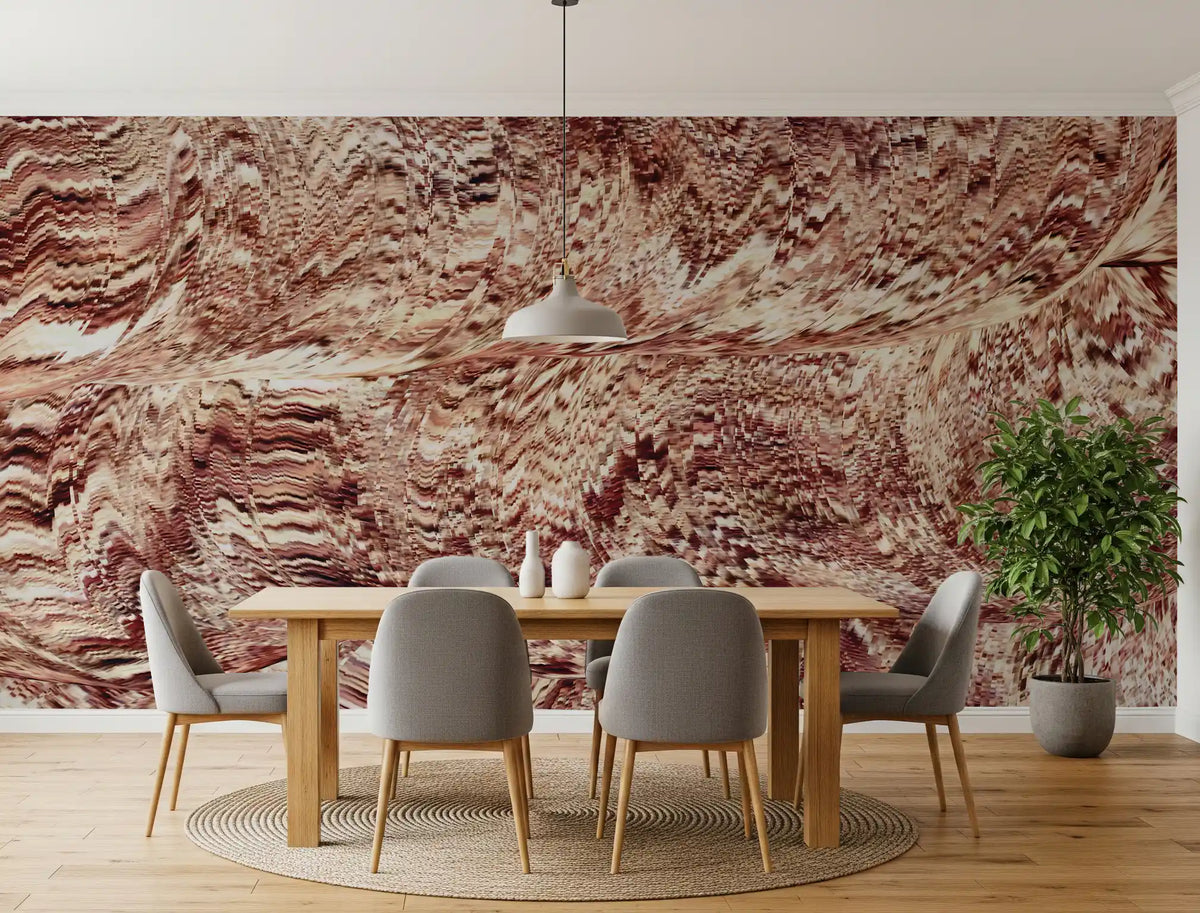 Textured Ochre Sand Dunes Wall Mural