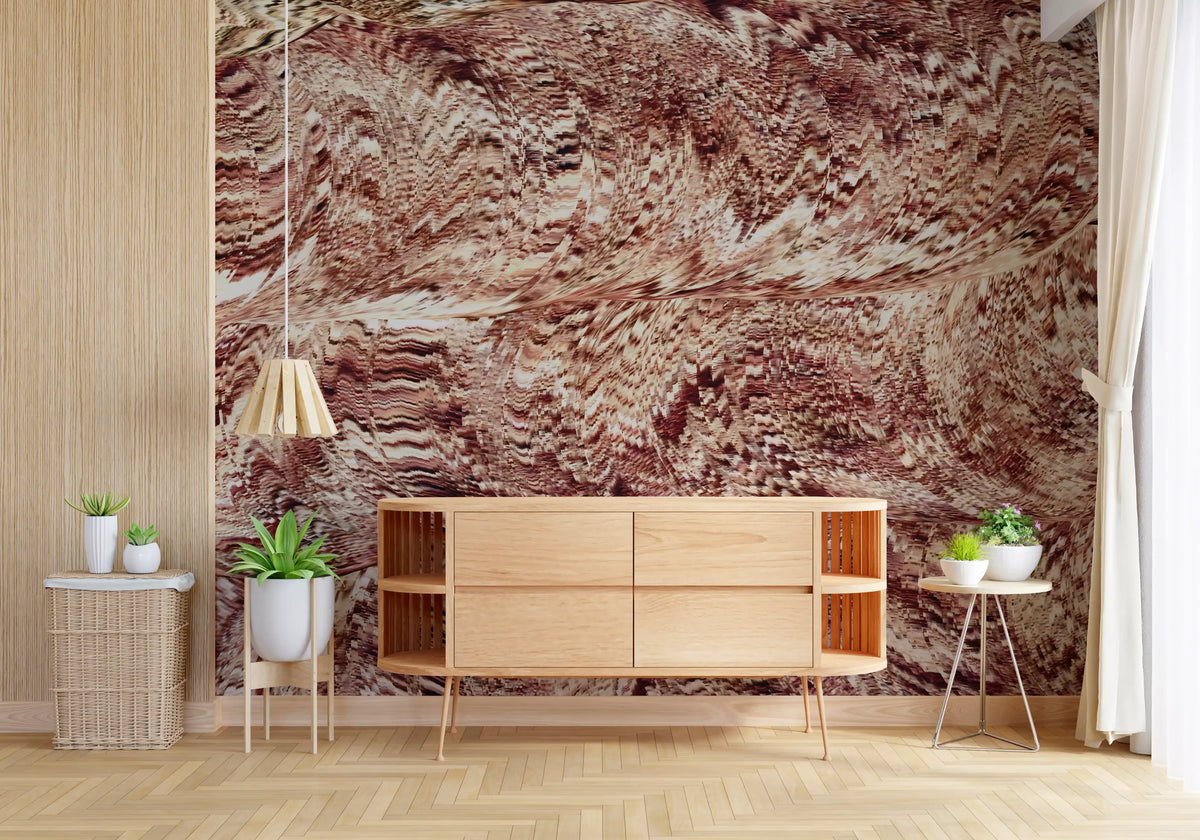 Textured Ochre Sand Dunes Wall Mural