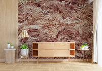 Textured Ochre Sand Dunes Wall Mural