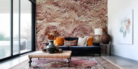 Textured Ochre Sand Dunes Wall Mural