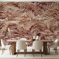 Textured Ochre Sand Dunes Wall Mural