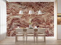 Textured Ochre Sand Dunes Wall Mural