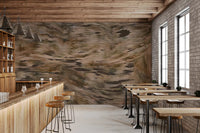 Earthy Tonal Brushstroke Motion Wall Mural