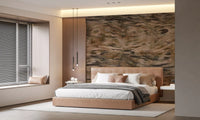 Earthy Tonal Brushstroke Motion Wall Mural