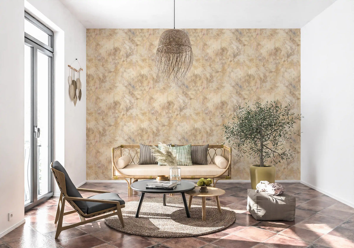 Rustic Earth Tones Abstract Wallpaper⁠