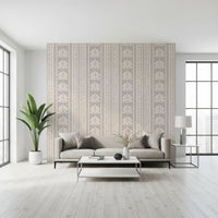 Vintage Chinoiserie Stripe Wallpaper⁠