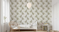 Ethereal Winged Stallions in Soft Sepia Wallpaper⁠