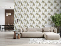 Ethereal Winged Stallions in Soft Sepia Wallpaper⁠
